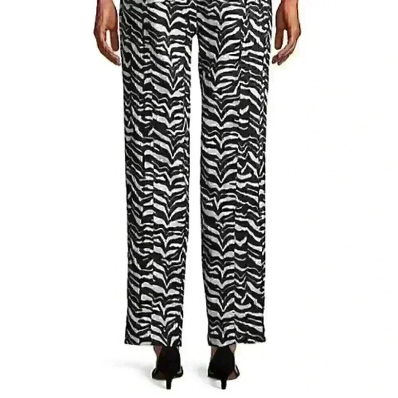 NEW! Calvin Klein Womens M Linen Tab-Cuff Pants NWT $99.50 - Picture 5 of 6